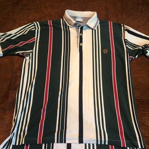 Vintage bootleg Tommy Hilfiger striped polo